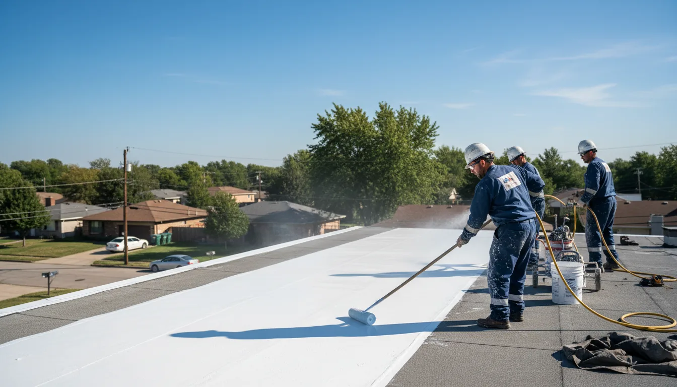 Commercial roof coating in Freeport, PA near me